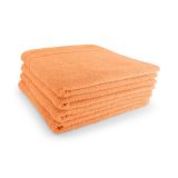 Satize handdoek orange 4 opgestapeld