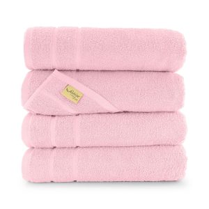 satize handdoek pink 2 opgestapeld dik opgestapeld