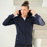 8. Paulo Vici - Model - Sweatvest & Pants (logo) - Navy Blue