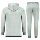 8. Sweatvest & Joggingbroek - lichtgrijs - Back